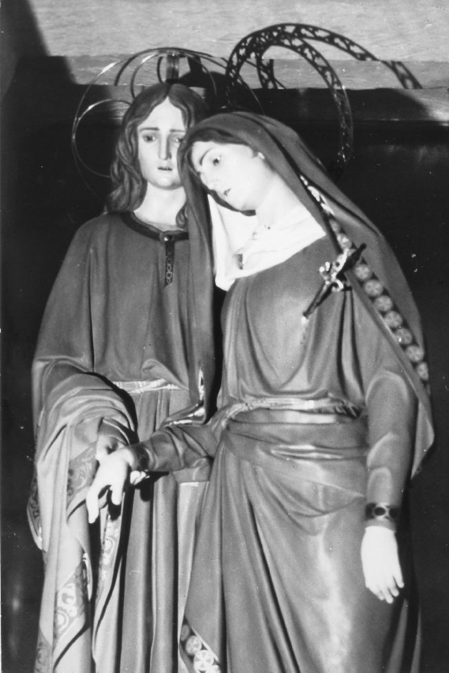 Madonna con san Giovanni (gruppo scultoreo) - ambito pugliese (fine sec. XIX)