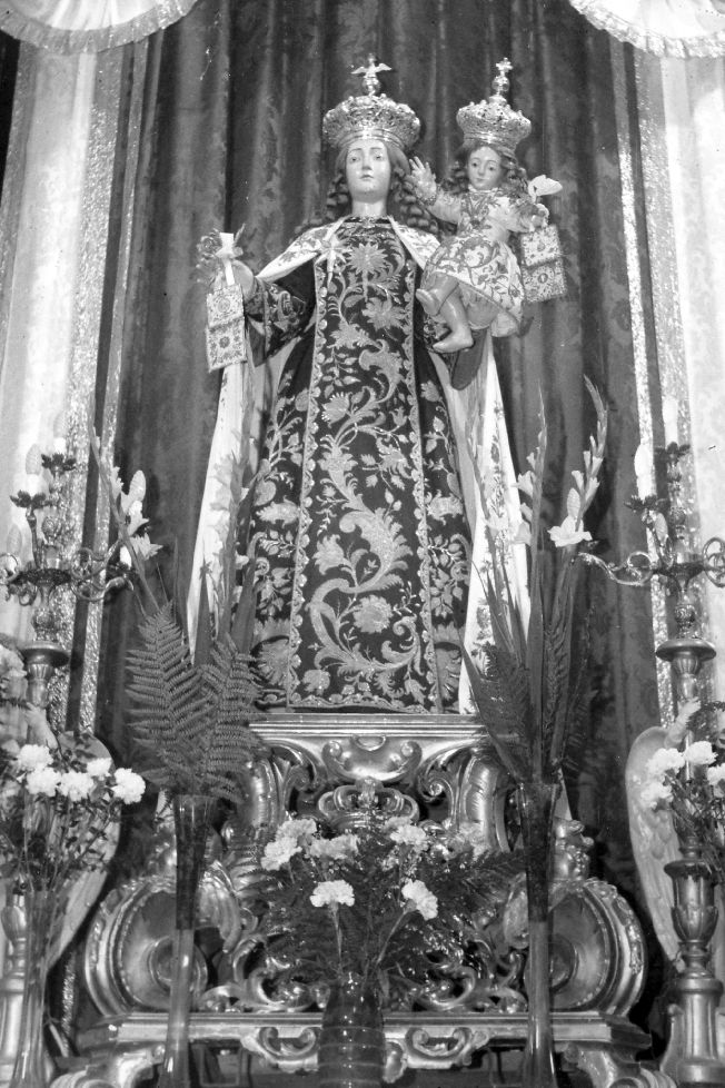 Madonna del Carmine, Madonna con Bambino (statua) - ambito pugliese (prima metà sec. XIX)