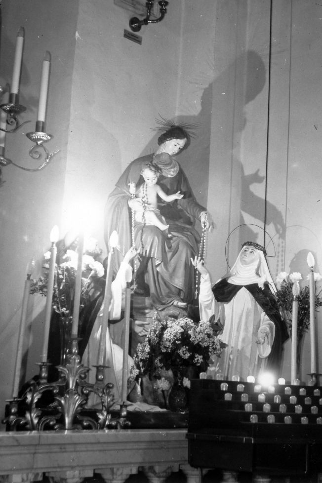 Madonna del Rosario, Madonna con Bambino (statua) - ambito pugliese (secc. XIX/ XX)