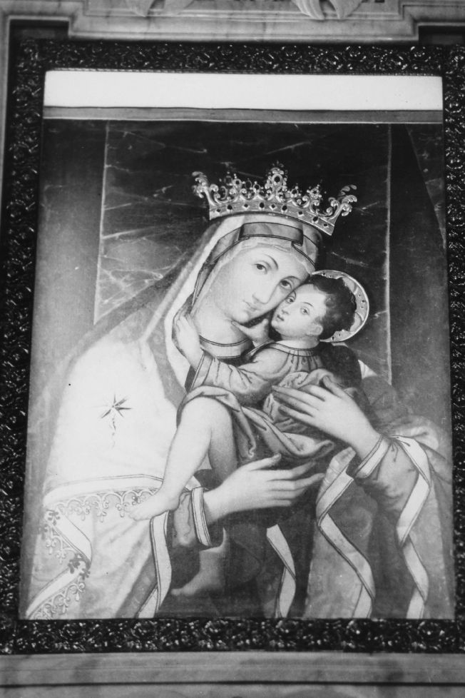 Madonna del Carmine, Madonna con Bambino (dipinto) - ambito pugliese (sec. XVI)