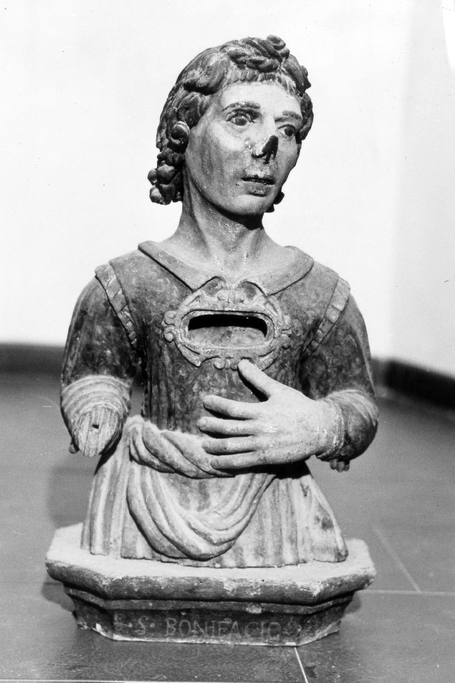 San Bonifacio (reliquiario - a busto) - ambito Italia meridionale (prima metà sec. XVII)