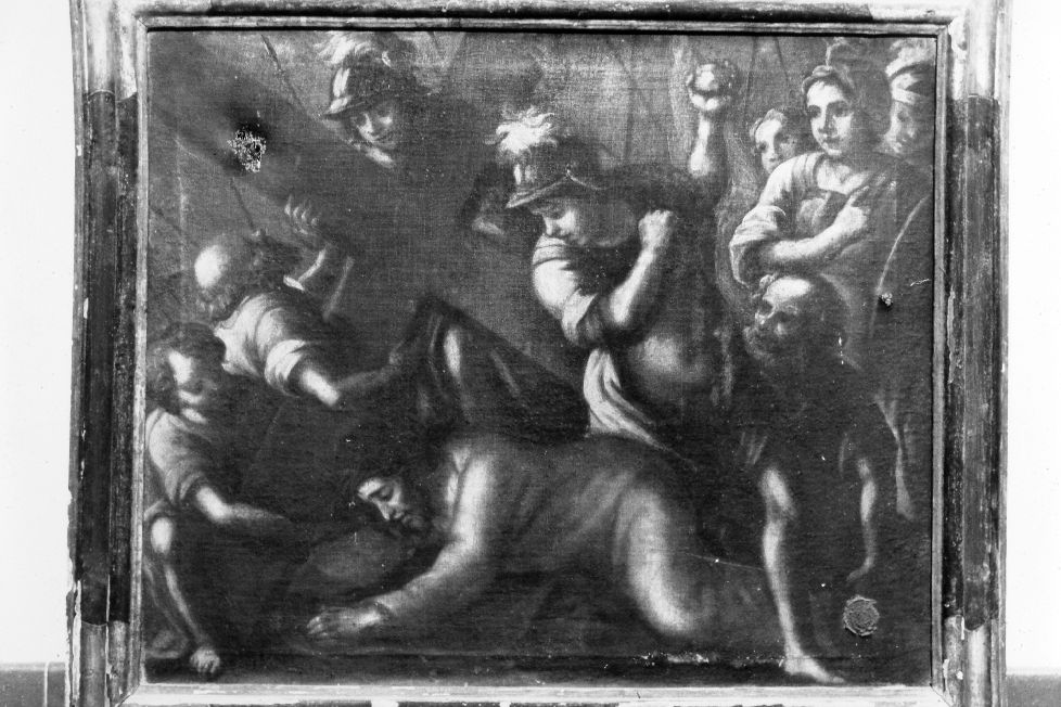 Cristo cade sotto la croce (dipinto, ciclo) - ambito Italia meridionale (prima metà sec. XVIII)