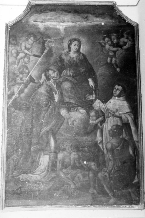 Madonna con sant'Agostino e san Bernardo (dipinto) - ambito Italia meridionale (prima metà sec. XVIII)