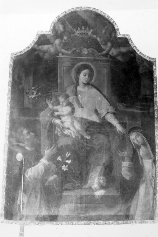 Madonna del Rosario (dipinto) - ambito Italia meridionale (fine sec. XVII)