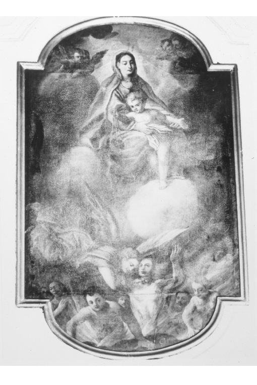 Madonna del Carmelo intercede per le anime del purgatorio (dipinto) - ambito pugliese (ultimo quarto sec. XVIII)