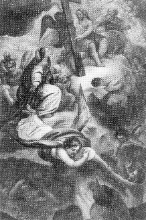 Madonna del Carmine, Trinità, Vergine e anime purganti (dipinto) - ambito pugliese (sec. XVIII)