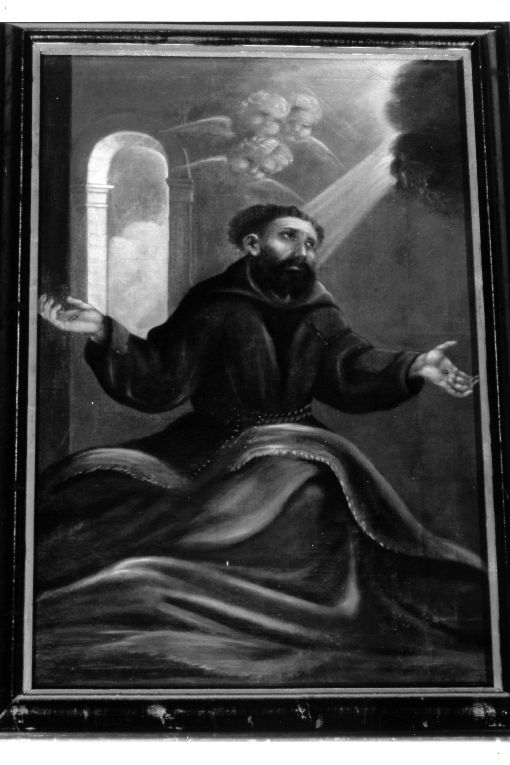 San Francesco d'Assisi riceve le stimmate (dipinto) - ambito pugliese (sec. XVIII)