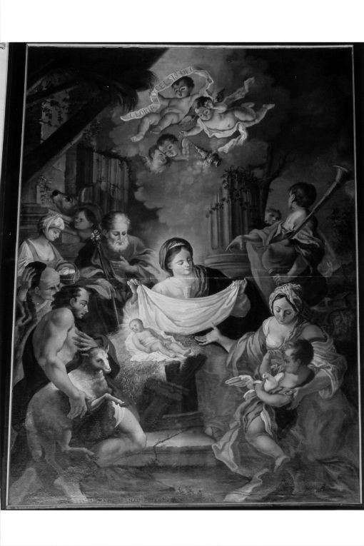 Adorazione dei pastori (dipinto) di Lillo Saverio (sec. XVIII)
