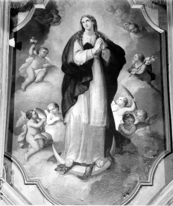 Madonna Immacolata (dipinto) di Criscuolo Antonio (secondo quarto sec. XIX)