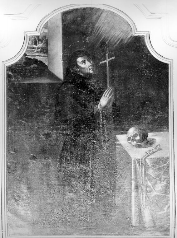 San Francesco d'Assisi in preghiera (dipinto) - ambito salentino (metà sec. XVIII)