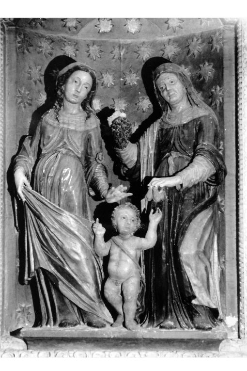 Madonna con Bambino e Sant'Anna (gruppo scultoreo) di Boffelli Placido (sec. XVII)