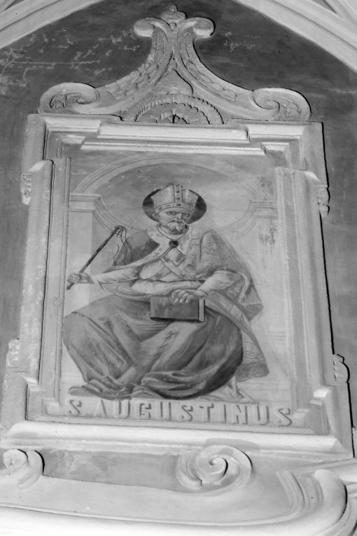 Sant'Agostino (dipinto) di Scorrano Luigi (prima metà sec. XX)