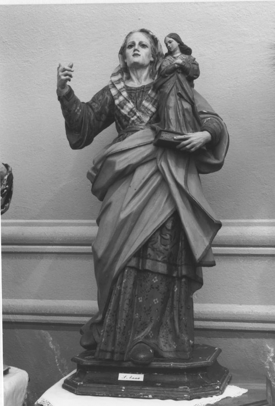 Maria vergine bambina e sant'anna (statua)