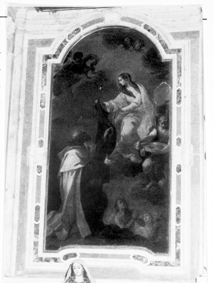Madonna del carmelo e san simone stock intercedono per le anime del purgatorio (dipinto)