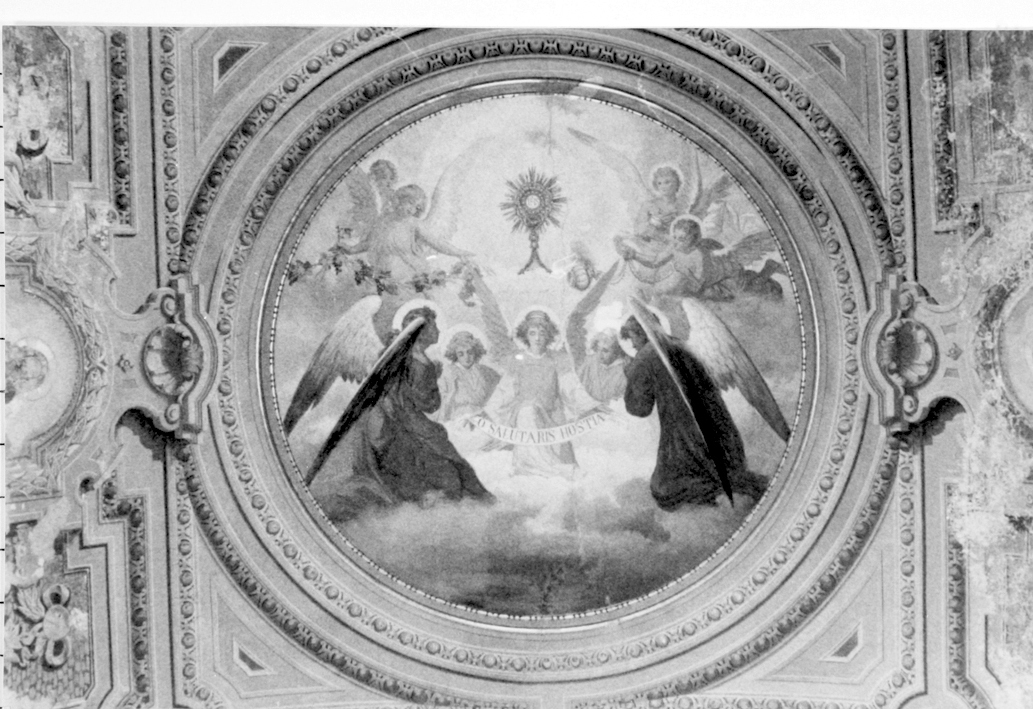 Adorazione dell'eucaristia (volta); ultima cena (a sinistra); miracolo dell'eucaristia (a destra) (dipinto, ciclo)