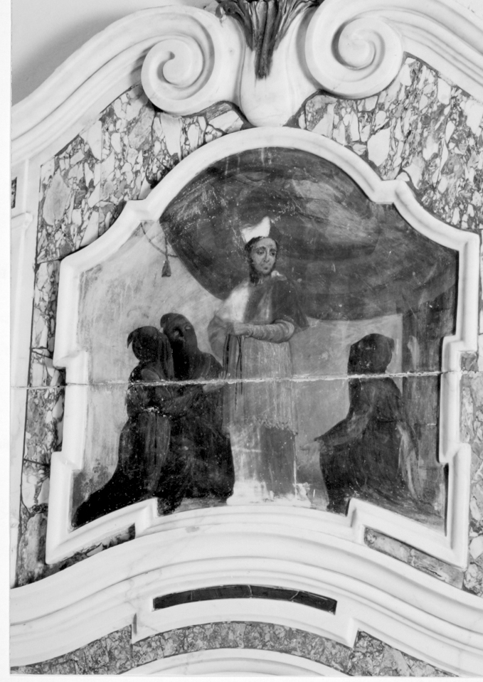 San bonaventura con tre confratelli di sant'efisio, dipinto, serie