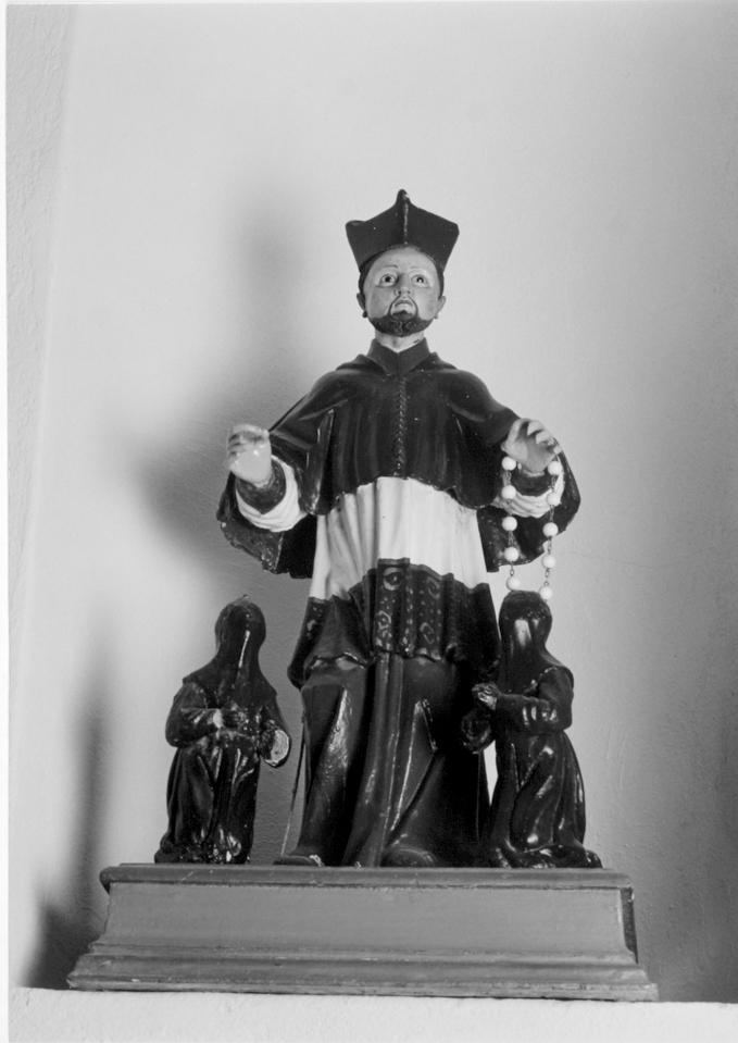San bonaventura e due confratelli, santo (statua)
