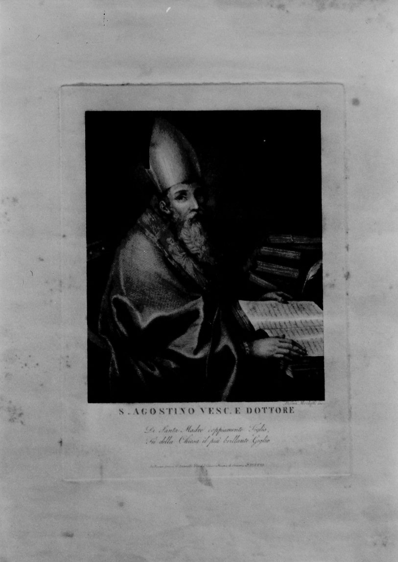 Sant'agostino nello studio, sant'agostino (stampa)