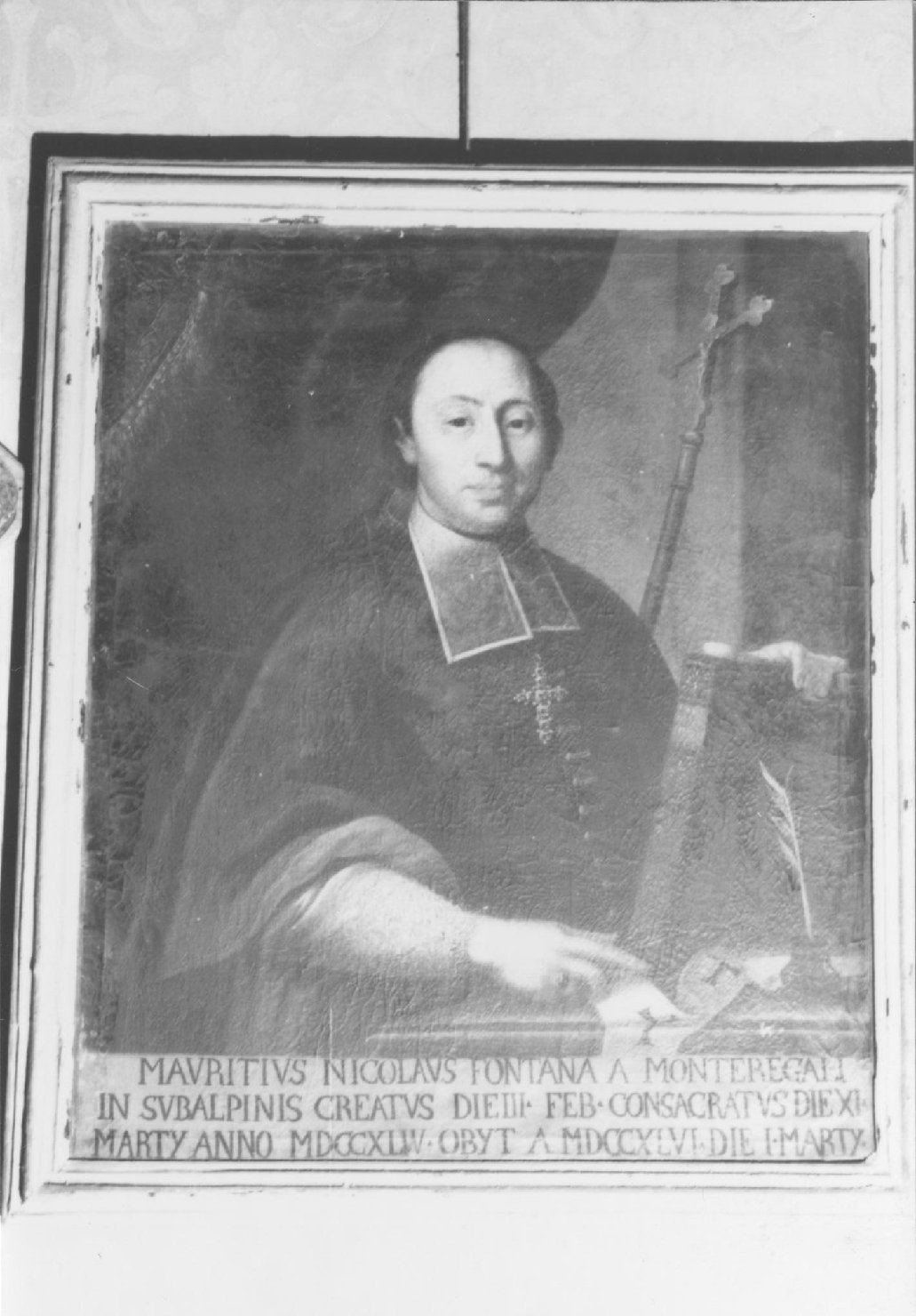 Ritratto di monsignor maurizio niccolò fontana, ritratto di ecclesiastico (dipinto)