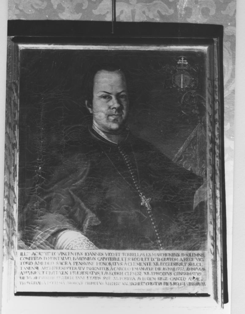 Ritratto di monsignor vico torrellas, ritratto di ecclesiastico (dipinto)