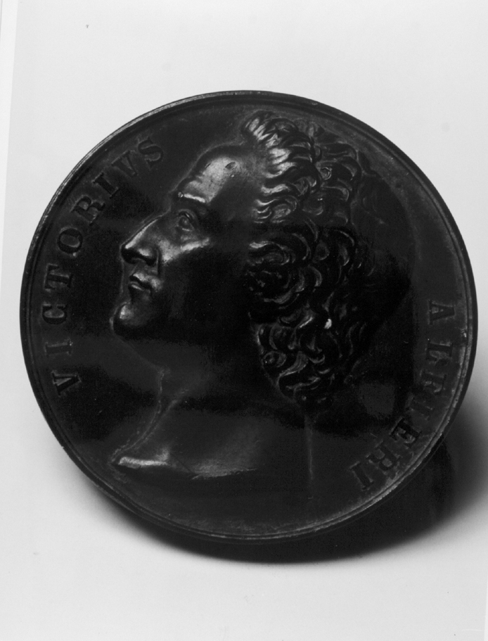 Vittorio alfieri, busto ritratto d'uomo (medaglia)
