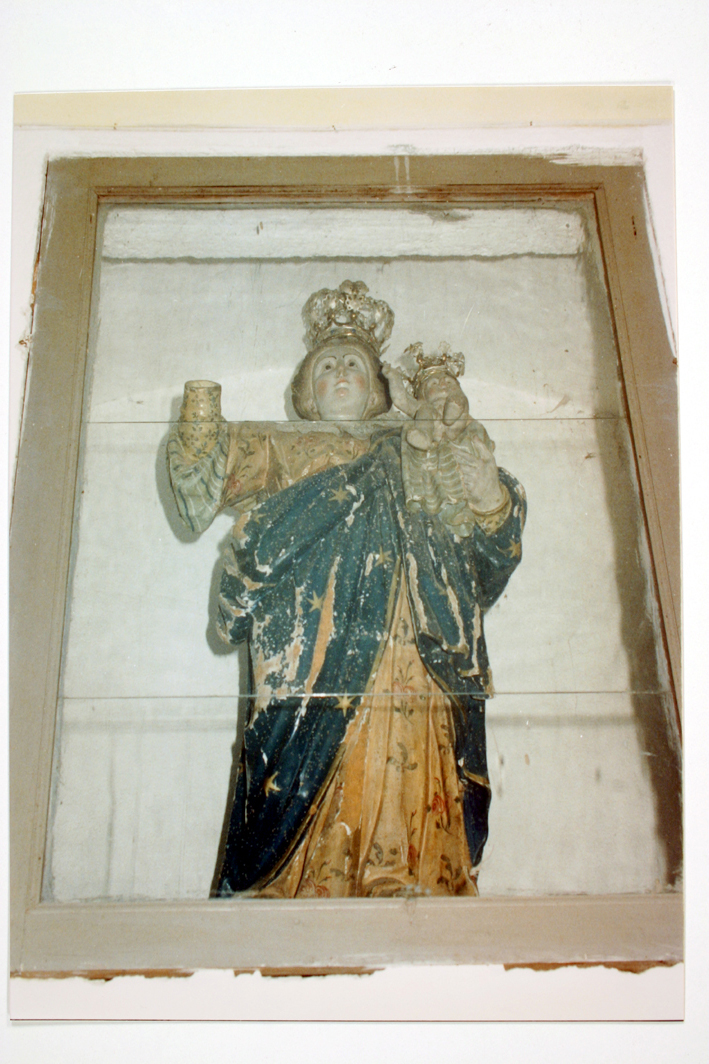 Madonna del rosario, madonna con bambino (statua)