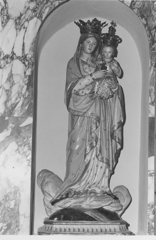 Madonna con bambino e sacro cuore (statua)