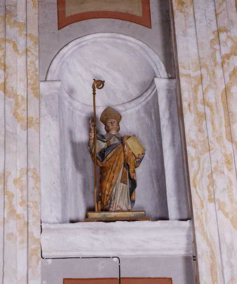 San giorgio vescovo di suelli, san giorgio vescovo (statua)
