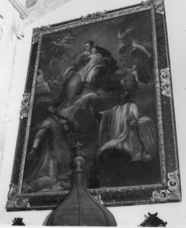 Madonna del carmine tra s. francesco saverio e s. luigi gonzaga, madonna del carmelo e santi (dipinto)
