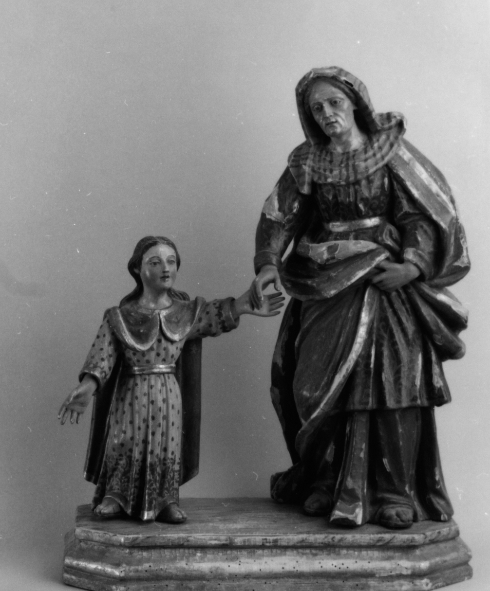 Maria vergine bambina e sant'anna (statua)