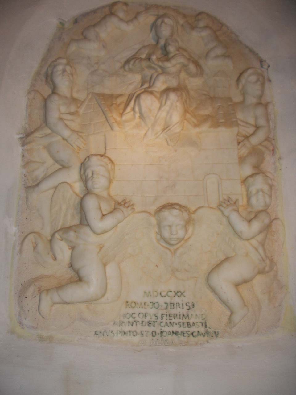 Santa mariedda di l'agnuli, madonna di loreto (rilievo)