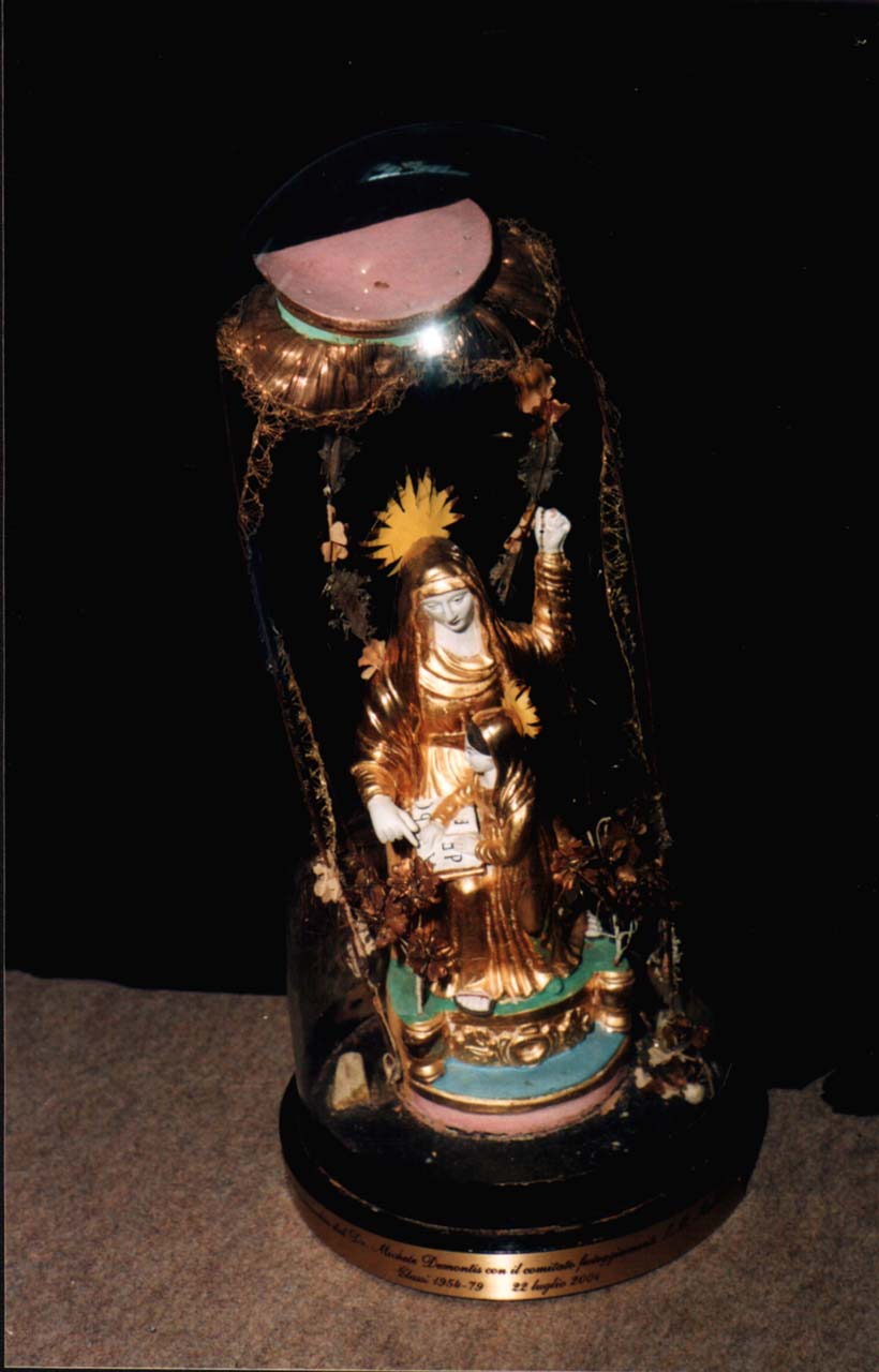 Maria vergine bambina e sant'anna (statuetta devozionale)