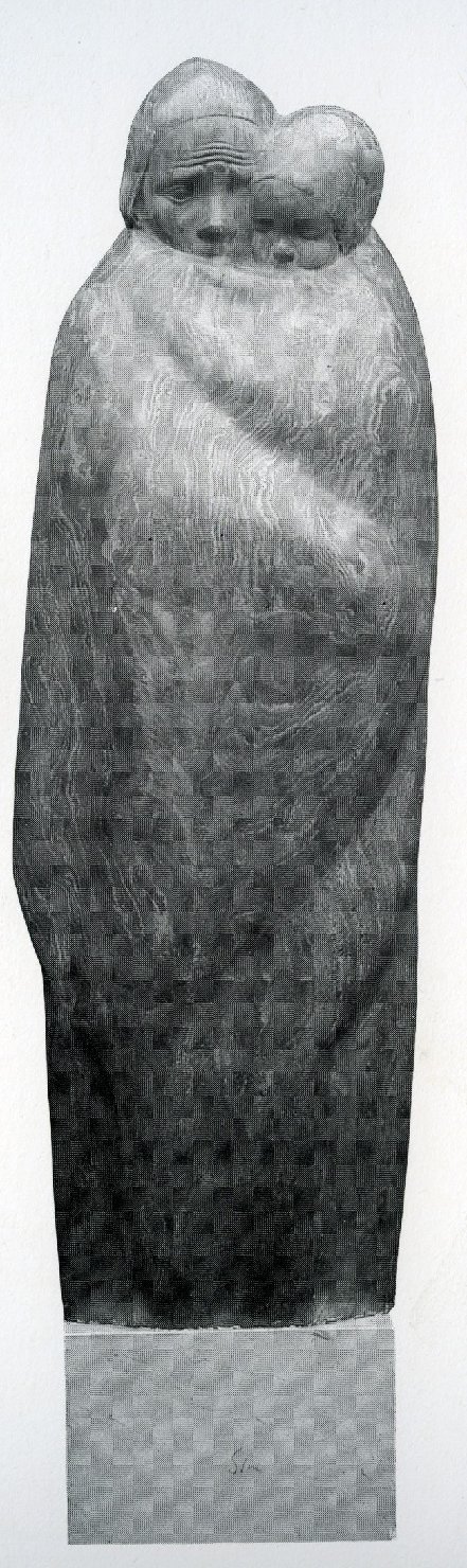 Sacco d'orbace, figura femminile con bambina (scultura)