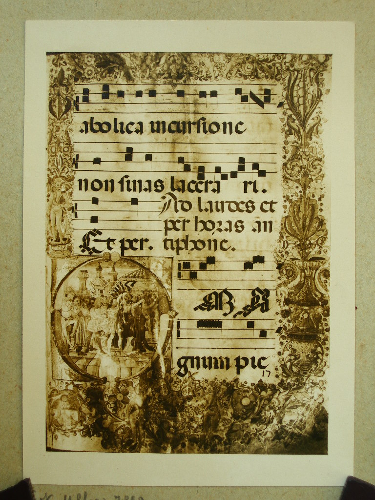 Cattedrale di S. Martino, pagina miniata (positivo) di Anonimo (XX)
