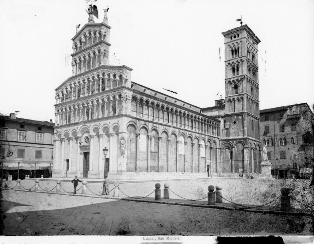 Lucca - Chiesa di S. Michele (negativo) di Lint, Enrico van (seconda metà XIX)