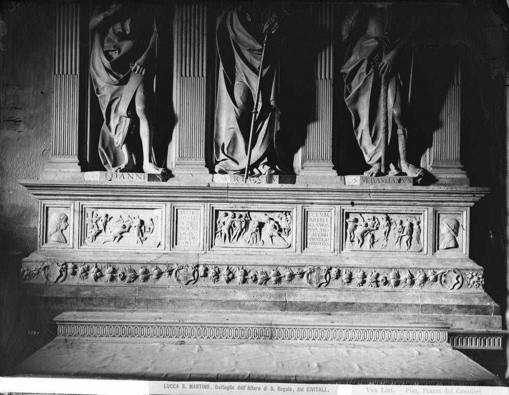 Civitali, Matteo. Altare di S. Regolo - Lucca (negativo) di Civitali, Matteo, Lint, Enrico van (seconda metà XIX)