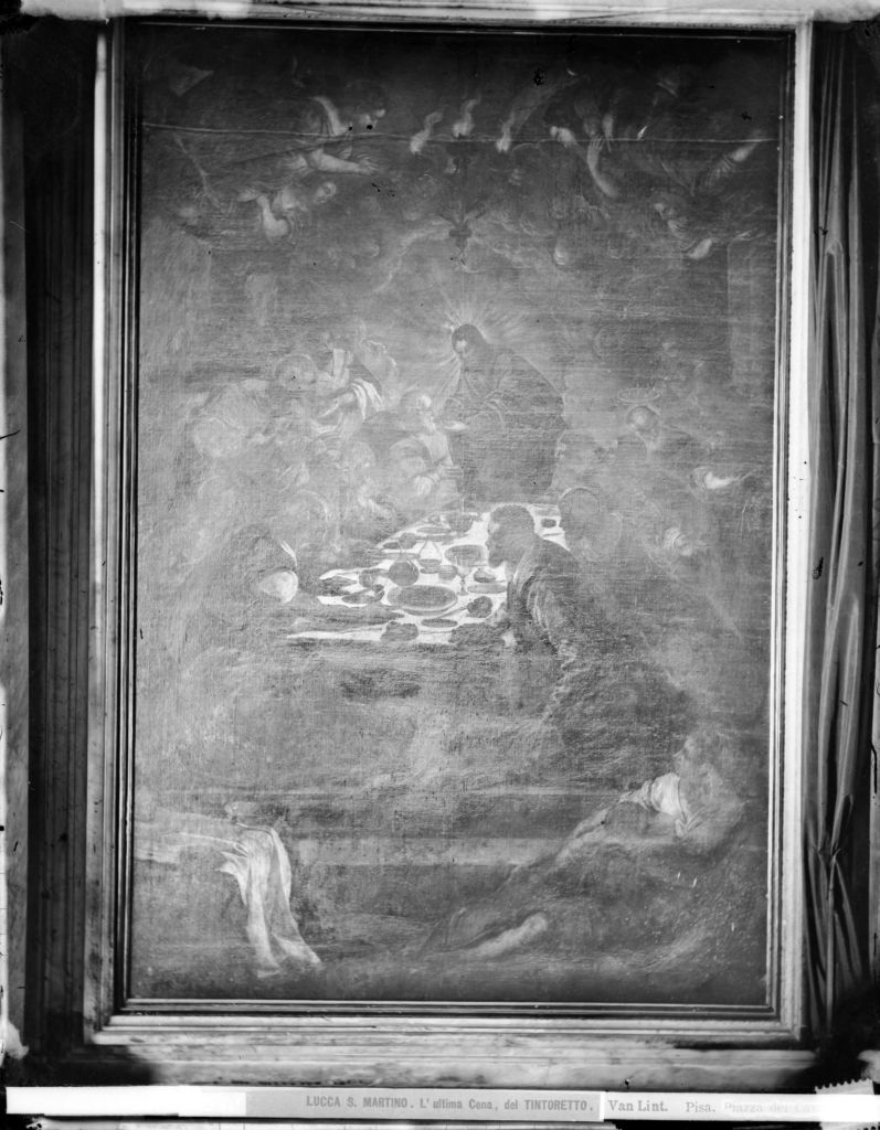 Tintoretto. Ultima Cena - Lucca (negativo) di Tintoretto, Lint, Enrico van (seconda metà XIX)