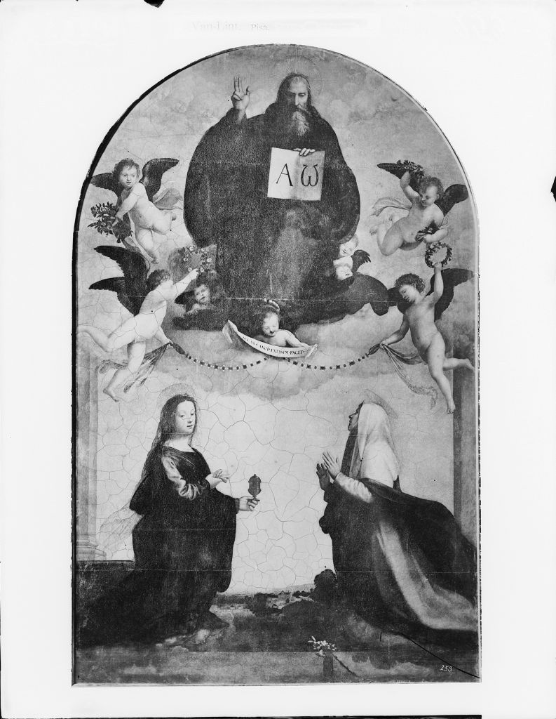 Fra Bartolomeo. Estasi di S. Caterina - Lucca (negativo) di Fra Bartolomeo, Lint, Enrico van (seconda metà XIX)