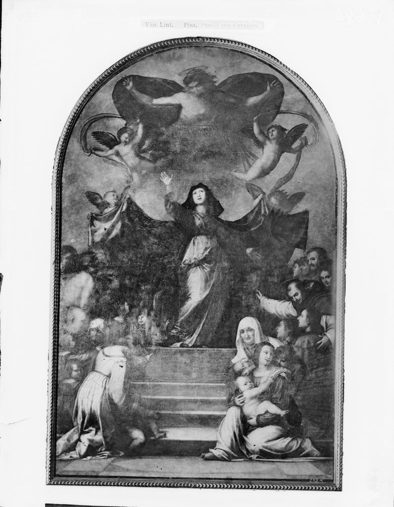Fra Bartolomeo. Madonna della Misericordia - Lucca (negativo) di Fra Bartolomeo, Lint, Enrico van (seconda metà XIX)