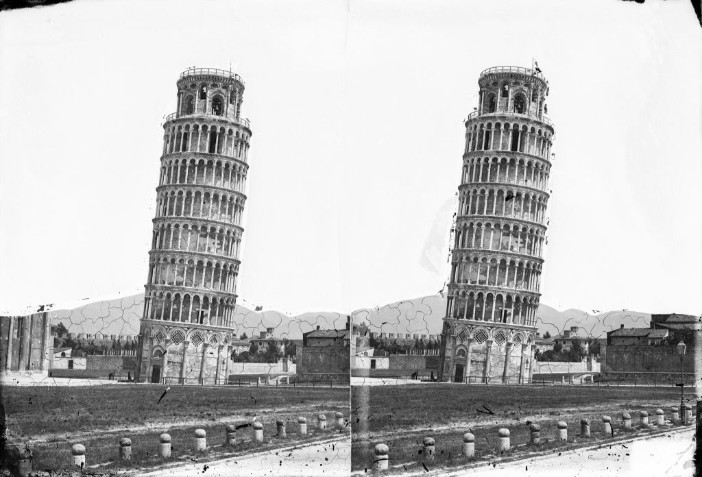 Pisa - Torre pendente - Vedute (negativo) di Lint, Enrico van (seconda metà XIX)