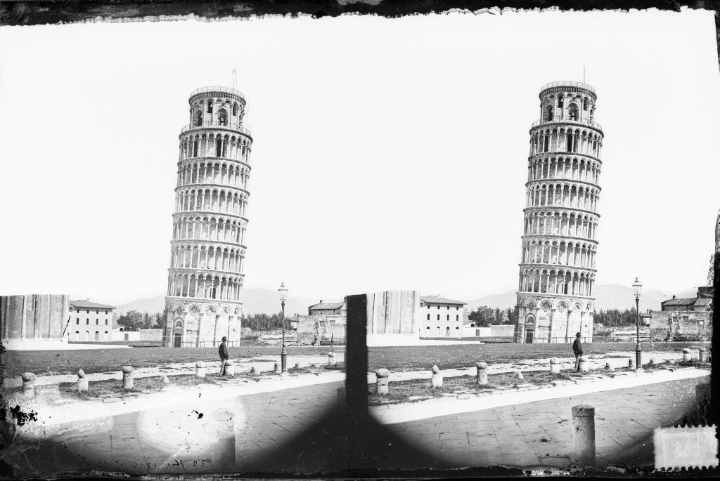 Pisa - Torre pendente - Vedute (negativo) di Lint, Enrico van (seconda metà XIX)