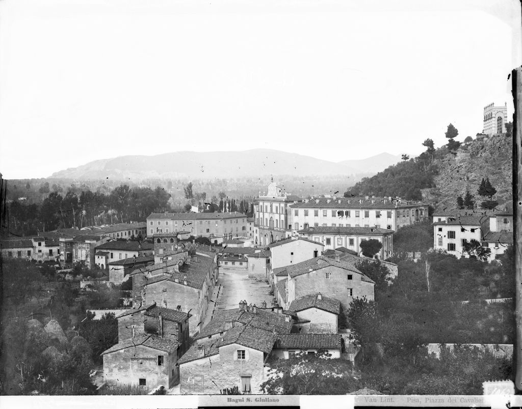 S. Giuliano Terme - Vedute panoramiche (negativo) di Lint, Enrico van (seconda metà XIX)