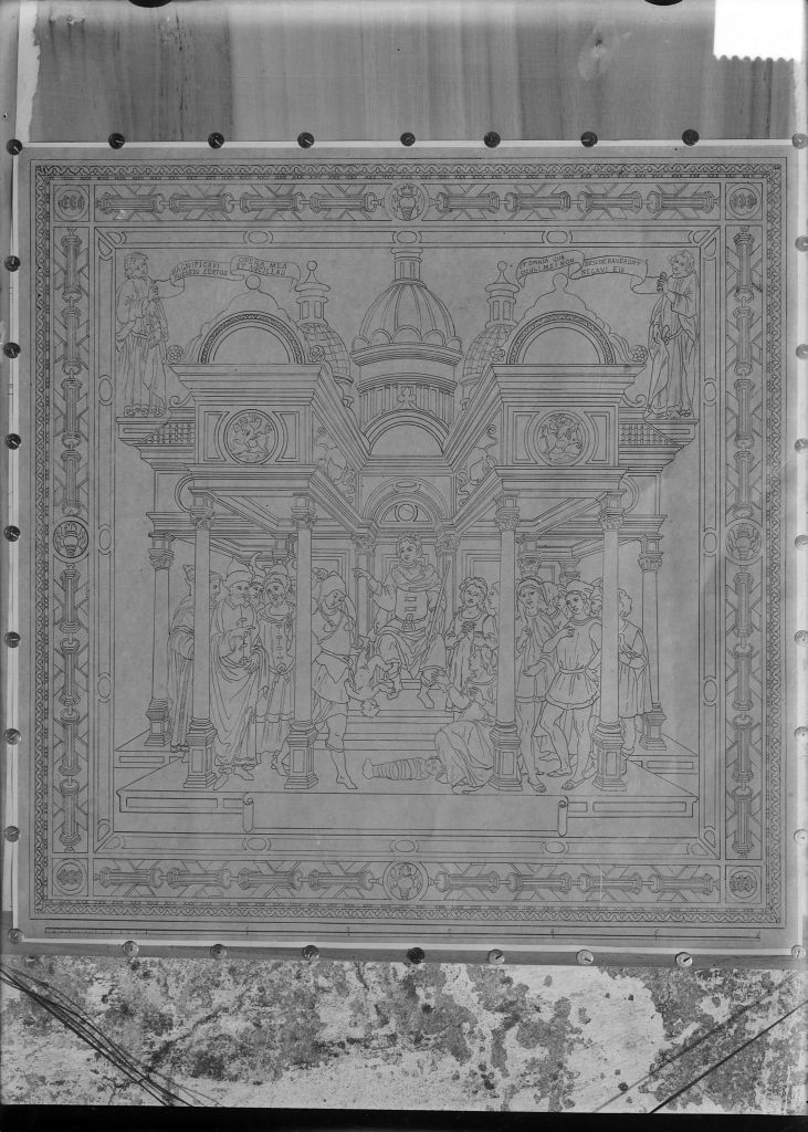 Lucca - Duomo di S. Martino - Disegni (negativo) di Marchionni, Anonimo (XIX/ XX)