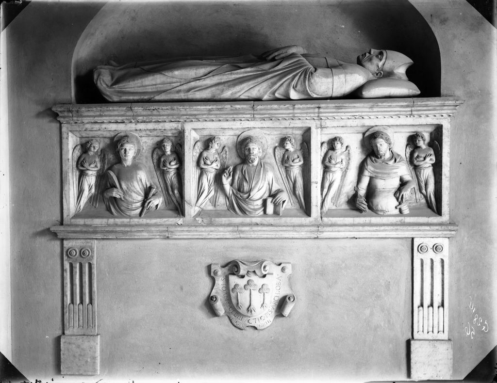 Pisa - Camposanto - Monumento sepolcrale di Joan Scherlactich (negativo) di Anonimo (XIX/ XX)