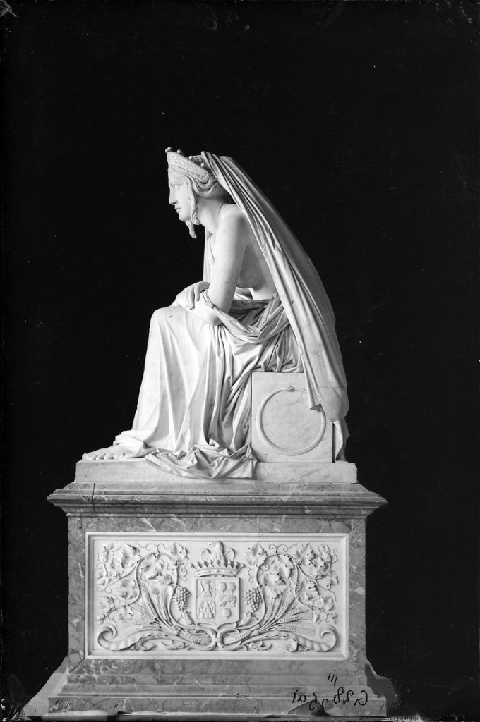 Pisa - Camposanto - Statua dell'Inconsolabile (negativo) di Bartolini, Lorenzo, Anonimo (XIX/ XX)