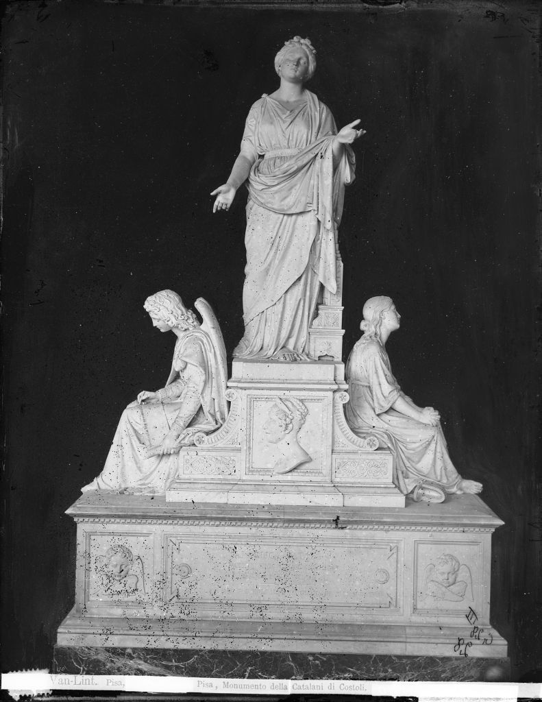 Pisa - Camposanto - Monumento sepolcrale Catalani (negativo) di Costoli, Anonimo (XIX/ XX)