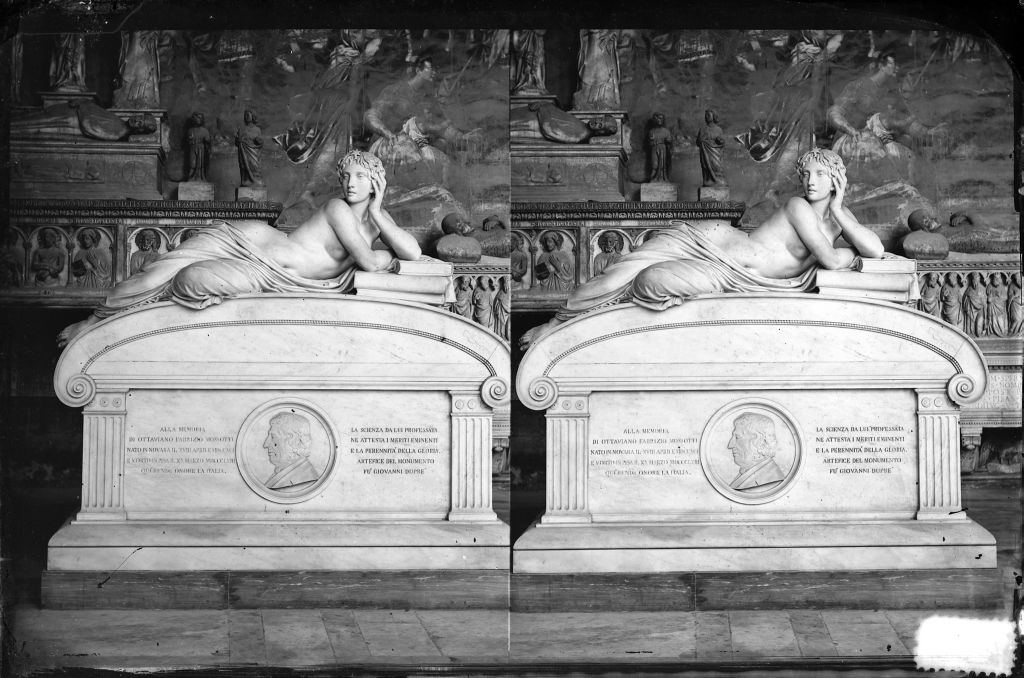 Pisa - Camposanto - Monumento sepolcrale di Ottaviano Massotti (negativo) di Dupré, Giovanni, Anonimo (XIX/ XX)