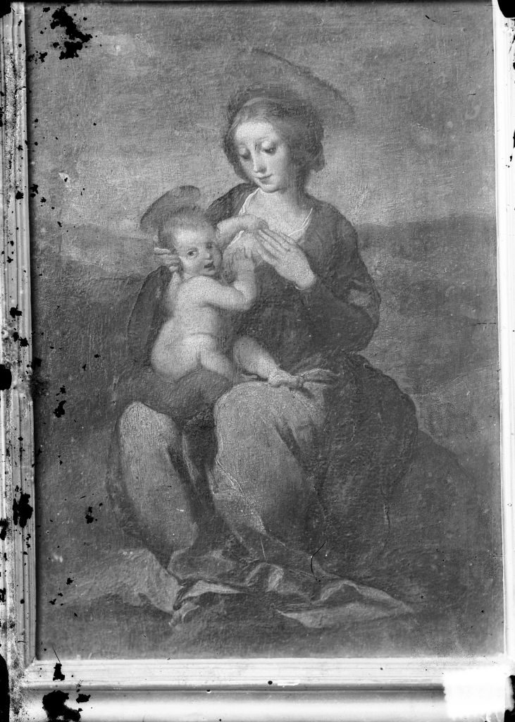 Madonna con Bambino - Dipinti (negativo) di Anonimo (XIX/ XX)