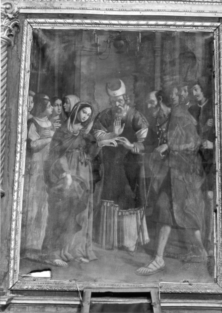 SPOSALIZIO DI MARIA VERGINE (dipinto) - ambito italiano (inizio sec. XVIII)