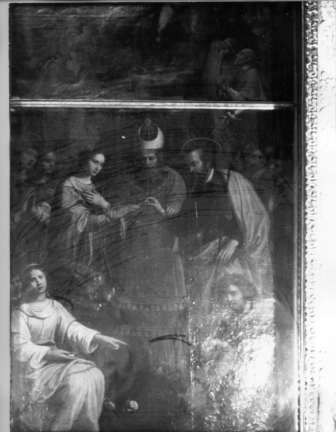 SPOSALIZIO DI MARIA VERGINE (dipinto) di Mannucci Pier Filippo (sec. XVII)